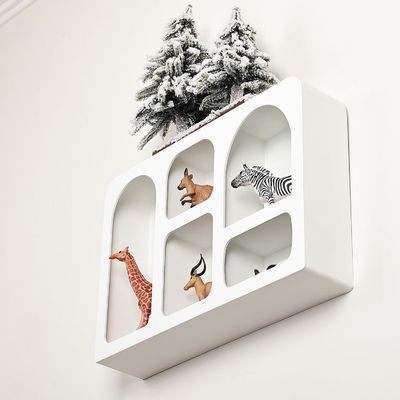 Boho Nordic Modern Style Wand Decor Gepersonaliseerd Logo Drijvend Wandplank met opslag