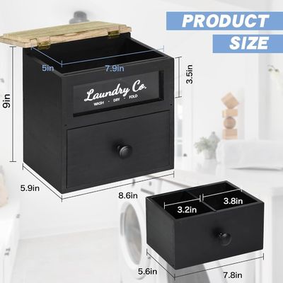 MDF hout op maat van massief hout drooger bladhouder wasdozen container opslagdoos