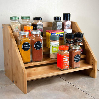 Organische rechthoekige bamboe kast organisator planken 3 draad Dikte Gemiddelde breedte