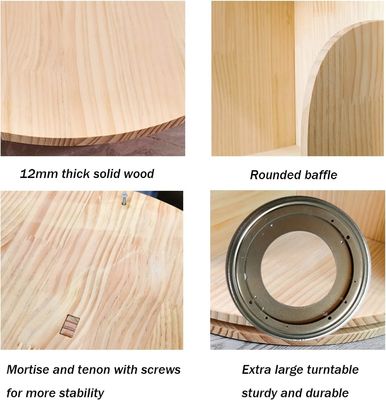 3-5 Tier Kinderen Draaiende Boekenplank voor Algemeen in Witte Woonkamer Boekenkast