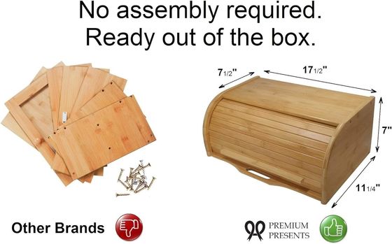 Andere geschenken ambachtelijk milieuvriendelijk natuurlijk bamboe grote houten doos opslagdozen keuken counter organisator