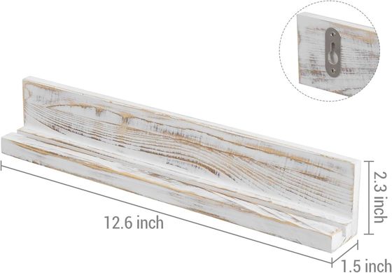 Wandmontage wit gewassen massief hout uitdaging munthouder drielagig hout ambacht