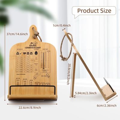 Eenvoudig kookboek staan met meetomrekening Grafiek Essentieel huishoudelijk artikel