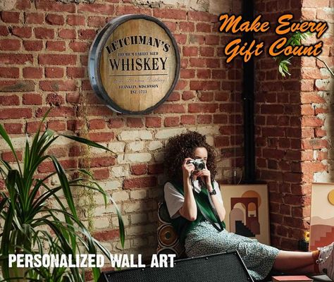 Vernis Print Handhaving Houten vaten Wand Decoratie Bar Sign voor wijn en bier