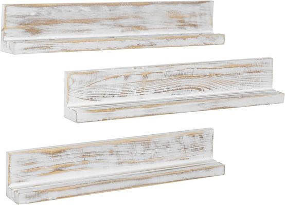 Wandmontage wit gewassen massief hout uitdaging munthouder drielagig hout ambacht