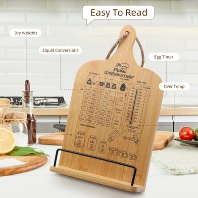 Eenvoudig kookboek staan met meetomrekening Grafiek Essentieel huishoudelijk artikel