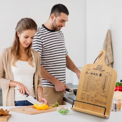 Eenvoudig kookboek staan met meetomrekening Grafiek Essentieel huishoudelijk artikel