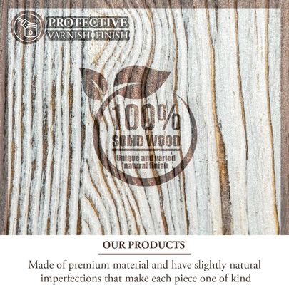 Wandmontage wit gewassen massief hout uitdaging munthouder drielagig hout ambacht