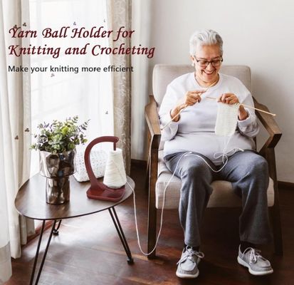 Magnetische metalen draaimechanisme Houten garenspinner voor brei- en haakwerk