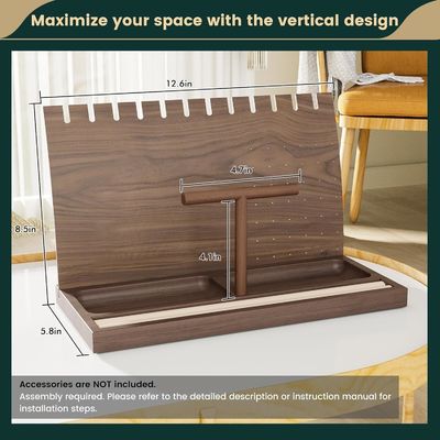 BAMBOO halsketting houder Houten sieraden display stand voor armband horloges Ringen oorbellen