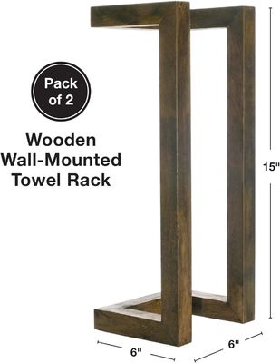 202405 Houten handdoekenrek op de muur, aangepast aan uw wensen