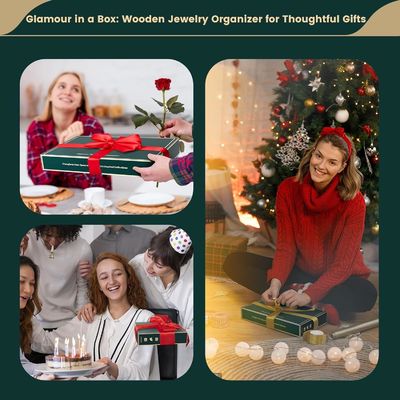 BAMBOO halsketting houder Houten sieraden display stand voor armband horloges Ringen oorbellen