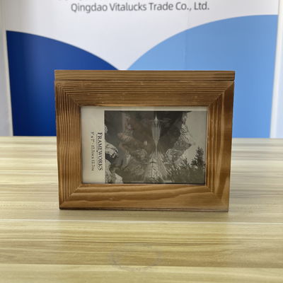Houten fotoraam opslagdoos in 21x21x17cm Grootte met aanpasbare kleuroptie
