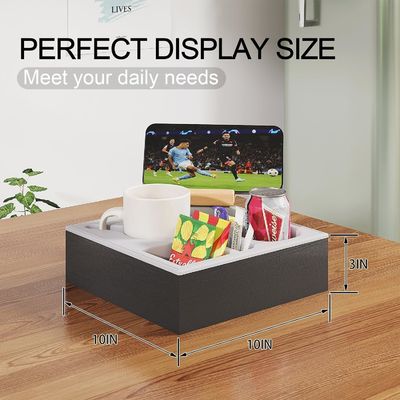 Waterdicht anti-vergiet houten bank bekertrek voor bed sofa organisator handgemaakt