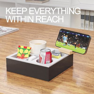 Waterdicht anti-vergiet houten bank bekertrek voor bed sofa organisator handgemaakt