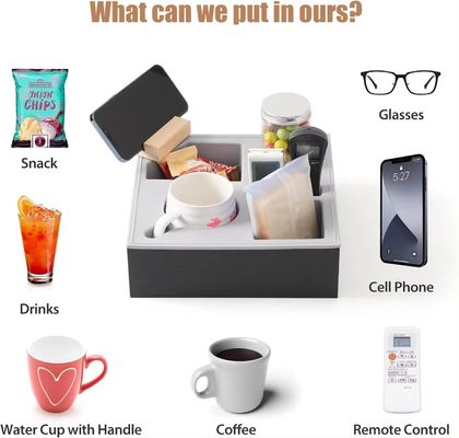 Waterdicht anti-vergiet houten bank bekertrek voor bed sofa organisator handgemaakt