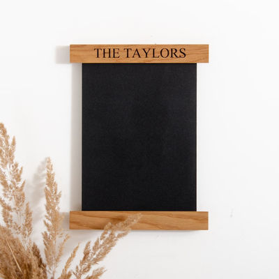 202406 Floating Framed Notice Board Scoreboard Card Board Houten scoreboard met chalkboard