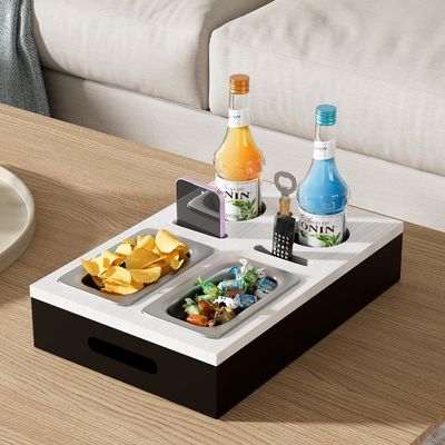 Gepersonaliseerd logo Acceptabel Populaire bank Bar Snack Box Sofa Organisator voor zijtafels