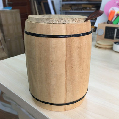 Gepersonaliseerd logo Acceptabel 12,5x16cm Paulownia houten vat voor uw klanten