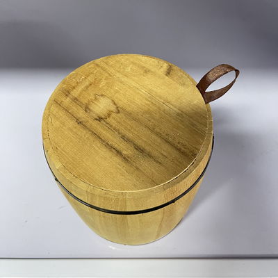 Gepersonaliseerd logo Acceptabel 12,5x16cm Paulownia houten vat voor uw klanten