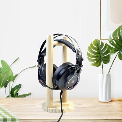 35x11x11cm Elegante wijnverpakkingsdozen Houten bureaublad Hoofdtelefoon koptelefoon houder voor gaming