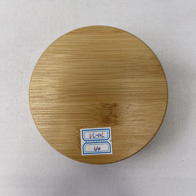 Houten deksel 10,9x2,4 cm voor voedsel glas blik in uw keuze van gewone of aangepaste kleur