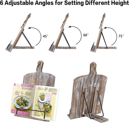 Houten leesplank Schrijftafel Kalenderplank met massief houten frame en gratis monstername