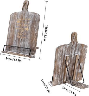 Houten leesplank Schrijftafel Kalenderplank met massief houten frame en gratis monstername
