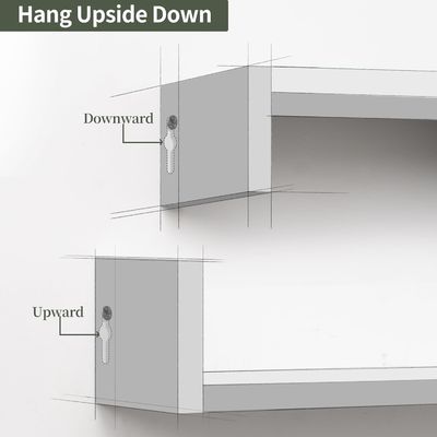 Huisdierkooi Wandopslag Organisator Boekenplank Set van 3 houten drijvende planken voor opslag