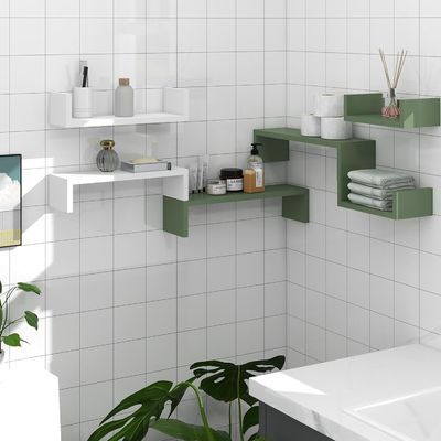 Huisdierkooi Wandopslag Organisator Boekenplank Set van 3 houten drijvende planken voor opslag