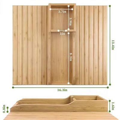 Woonkamer rechthoekige bank bak opvouwbare bamboe bank coaster met hakblokken