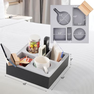 Silikone houten bank Caddy organisator voor waterdichte bank Auto Aanvaarding van op maat gemaakte bestelling