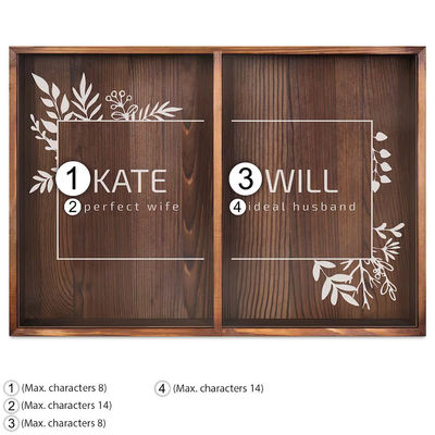 Op maat gemaakt houten doos voor verjaardag en trouwgeschenk Matt Laminatie Printing Handling