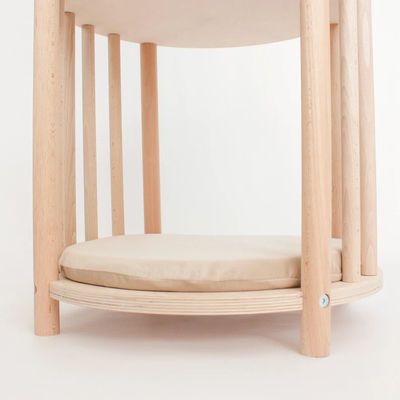 Functie Ruimte besparen Massivhouten poesje nest 2 Tier Kattenmeubelen Boom Kattenhuis Grot Bed