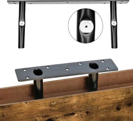 Gepersonaliseerde logo set van 2 rustieke bruine badkamer planken Drijvende planken voor badkamer