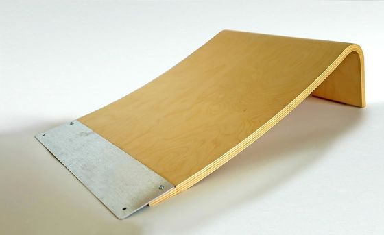 7.9" Verbrand hout lanceerbalk voor skateboard fietsen rollers en rc auto's gewone houten doos