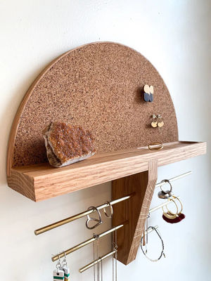 Mini Houten Doos Wand Mount Juwelenhouder en Organisator voor Onvoltooide Birch Hout Kleur