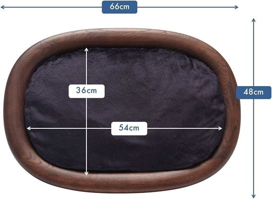 Gewoon houten doos rechthoekig huisdierbed met anti-glij-ontwerp en makkelijke verzorgingsstructuur