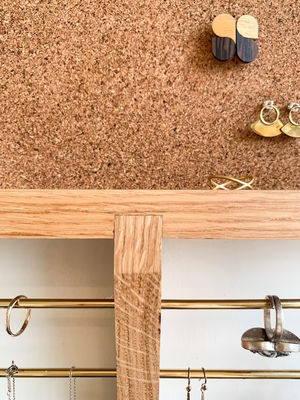 Mini Houten Doos Wand Mount Juwelenhouder en Organisator voor Onvoltooide Birch Hout Kleur