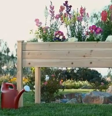 48x24x30in Houten planters voor de achtertuin Glanzend gelamineerd hout Houttype