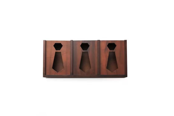 Materiaal Structuur hout stropdas organisator opslagdoos perfect cadeau kerstcadeau voor mannen