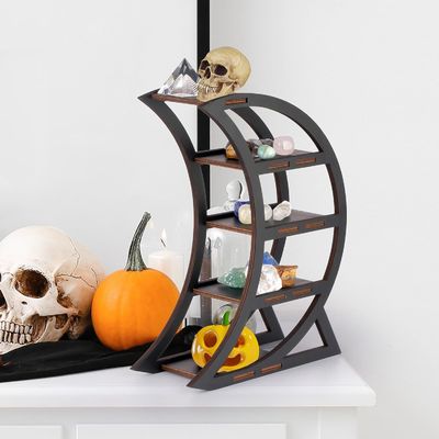 Appartement Houten kristallen schaphouder Maan Decoratieve planken voor woonkamer