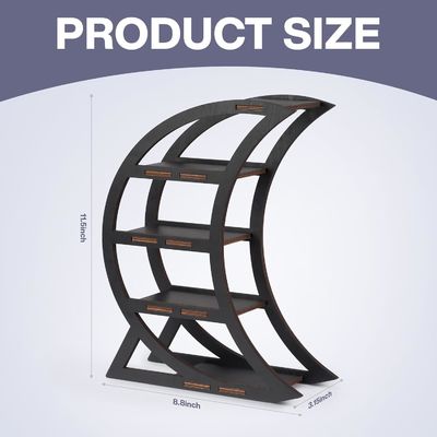 Appartement Houten kristallen schaphouder Maan Decoratieve planken voor woonkamer