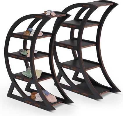 Appartement Houten kristallen schaphouder Maan Decoratieve planken voor woonkamer