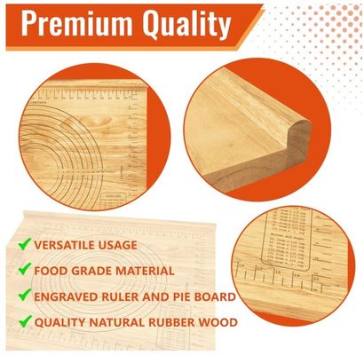 Gebakhout 24x20 Kneedplaat met afmetingen Gemeenschappelijk formaat of op maat