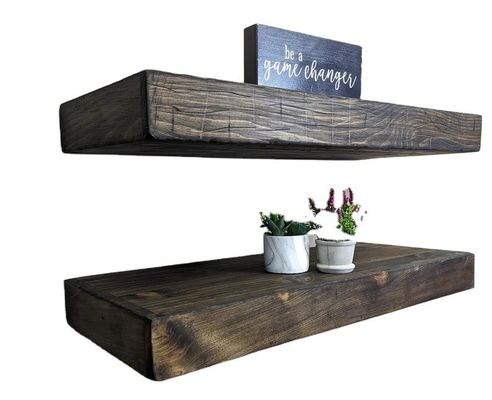 Rustieke stijl houten drijvende planken 3 inch dik 10 inch diep aanpasbaar OEM ODM