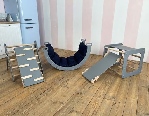 Montessori klimsets voor peuters Indoor driehoek klimmer in uw keuze van kleur