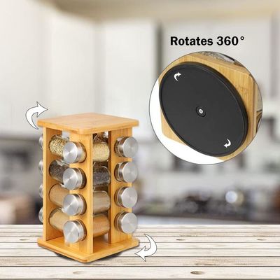 4-laag roteerbare keukenplank van roestvrij staal organisator Onderste opslag voor kruidenrek