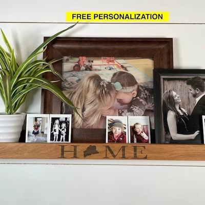 Houten huisversiering Rustieke stijl Solid Hardwood Floating Shelf met aanpassingsmogelijkheid