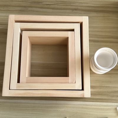 3 stuks solide dennenhouten muurplank met witte keramische planters handgemaakte woning